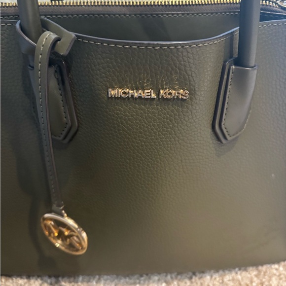Michael Kors Olive Green Satchel Bag - Picture 2 of 5